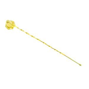 Brass Candle Snuffer Twisted Rod Star Shape Etched Bell Makers Mark Lac